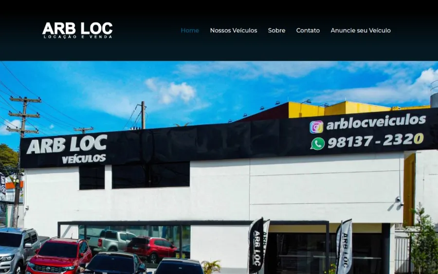 Site ARB Veículos